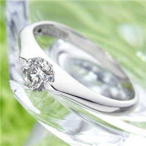 PT900 プラチナ 0.3ctダイヤモンドパサバリング 9号