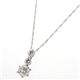 K18ホワイトゴールド0.7ct ダイヤモンドキャッスルペンダント