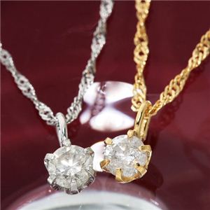 K18ダイヤモンド0.1ctペンダント イエローゴールド 