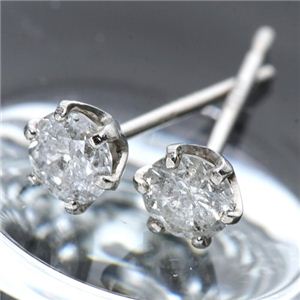 プラチナ0.3ct ダイヤモンドピアス Pt900　0.3カラット　一粒ダイヤモンドピアス