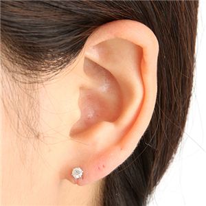 プラチナ0.3ct ダイヤモンドピアス Pt900　0.3カラット　一粒ダイヤモンドピアス