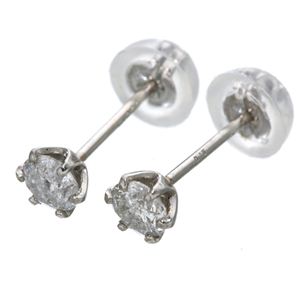 プラチナ0.3ct ダイヤモンドピアス Pt900　0.3カラット　一粒ダイヤモンドピアス