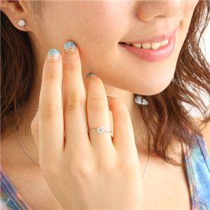 プラチナ0.3t ダイヤリング 7号 