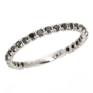 0.5ctブラックダイヤ エタニティリング 9号