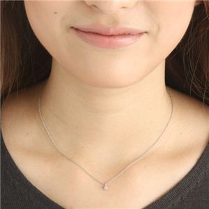 純プラチナ0.1ctダイヤモンドペンダント 