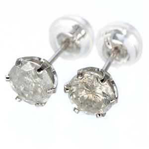 PT（プラチナ） 1ctダイヤモンドピアス 鑑別付き 