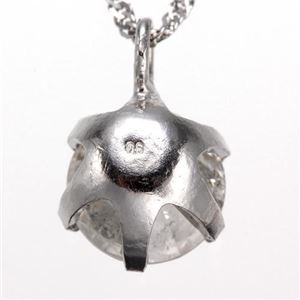 純プラチナ0.6ctダイヤモンドペンダント（鑑別書付き） 鑑別書付きPt999　一粒ダイヤ0.6カラットネックレス