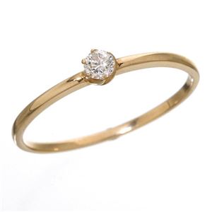 K18 ダイヤモンドシューリング ピンクゴールド 15号