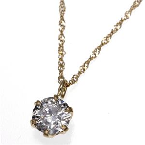 K18YG0.3ctダイヤモンドペンダント 