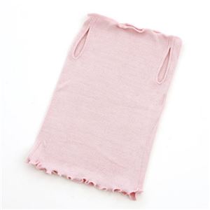 シルク製 マスクにもなるネックウォーマー ピンク