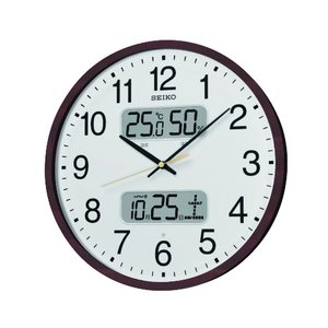 セイコークロック デジタル表示機能付 電波壁掛け時計 KX370B