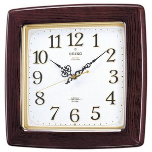 セイコークロック チャイム＆ストライク 電波壁掛け時計RX211B