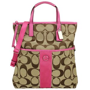 COACH　シグネチャー ストライプ　フィールドオーバー2way　Ｆ23304 SVBM1