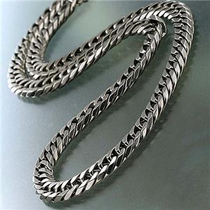 ダブル6面チタンネックレス 50cm