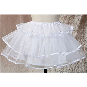 《正統派メイド服シリーズ》Emily CC（コスプレクローゼット） パイピングパニエ 白