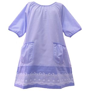 ムーミン　チュニックエプロン　ブルーストライプ 