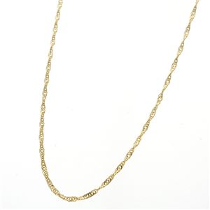 《国産・24金》　K24 純金スクリューネックレス 42cm 