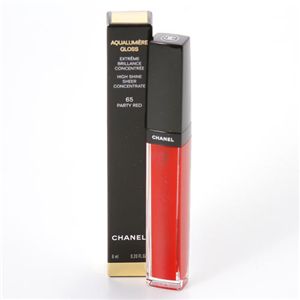 CHANEL (シャネル) アクアルミエール リップグロス 【65】パーティレッド 6ml