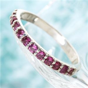 ロードライトガーネット ハーフエタニティーリング 13号