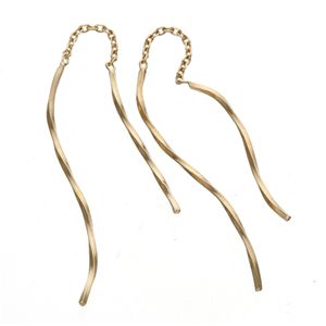 セレブ 煌きワイヤースイングピアス イエローゴールド