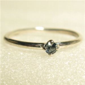 かさねづけも1本付けも出来るSVジュエルリング ロンドンブルートパーズ 7号