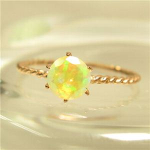 レアカットオパール、ペンダント＆リング 11号 