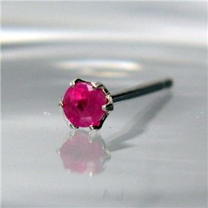 プラチナ誕生石ジュエルピアス ルビー
