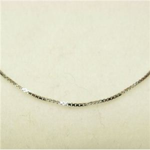 K10フリーアジャスターチェーン K10ホワイトゴールド ベネチアチェーン