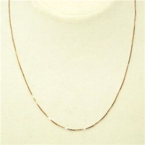 K18チェーン ピンクゴールド ベネチアチェーン