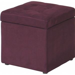 ファブリックボックススツール パープル ALD-9051