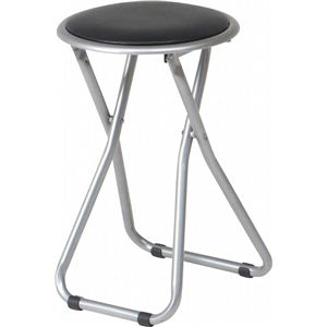 パイプ折りたたみイス FB-02BK（1010BK）【6個セット】 ブラック