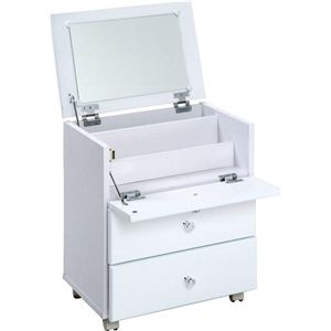 鏡面ドレッサー ティアラ ホワイト W-DR050