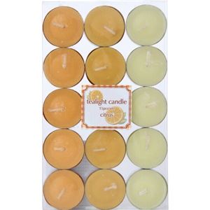 ティーライトキャンドル 15pcsセット シトラス