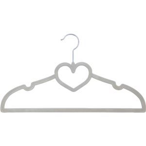 ノンスリップハンガー 3本セット ハート アイボリー