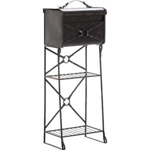 メールボックス スチールレザー BR