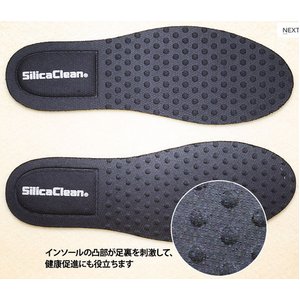 シリカクリン　消臭インソール　男性用（5枚組） 靴のニオイ撃退！大切な靴をニオイから守る！
