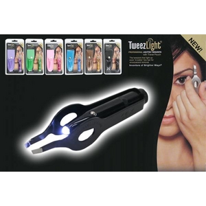 TweezLight 携帯収納ケース付きライトツイーザー グリーン