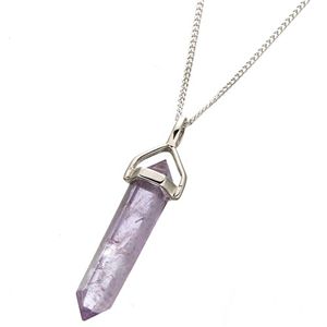 ポイントペンジュラムペンダント アメジスト 胸元からあなたを導く道しるべ！ポイントペンジュラムペンダント