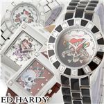 Ed Hardy（エドハーディー） レディース ウォッチ Luci スカル ローズ