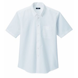 形状安定＆強力消臭Ｗ効果で爽やかオックスフォードシャツ　オフホワイトL