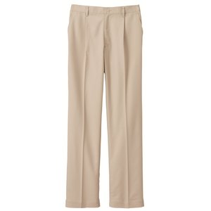 チノパンツ　ワンタッチ裾上げ式+ベルト1本(ダークブラウン)付き　ML