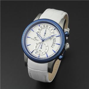 Dolce Medio(ドルチェ・メディオ) DM13202-SSWH ホワイト×ブルー&ホワイト 腕時計