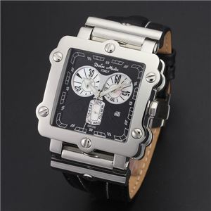 Dolce Medio（ドルチェ・メディオ） DM8018BK ブラック×シルバー＆ブラック 腕時計