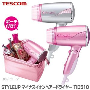 TESCOM（テスコム） STYLEUP マイナスイオンヘアードライヤー TID510 シルバー