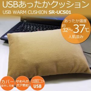 SunRuck(サンルック) USB あったか クッション 腰当て用 腕用 PC用 カイロとして SR-UCS01
