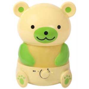 PRISMATE(プリズメイト) アロマ超音波式加湿器 うるおいベアー BBH-52-YL イエロー