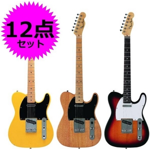Photo Genic（フォトジェニック） エレキギター初心者12点セット アンプ付き入門に最適! 【テレキャスタータイプ】 TCL220 N （DVD）