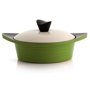 セラミックコート鍋（24ｃｍ浅鍋）レシピ付き　