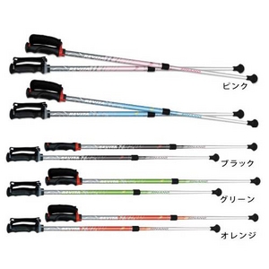長さ調節式 ウォーキングポール レビータ3S オレンジ