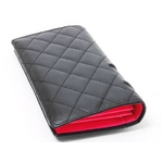 【現品限り】CHANEL（シャネル） カンボンライン 2つ折長財布 黒／黒 A26717 【中古AB】